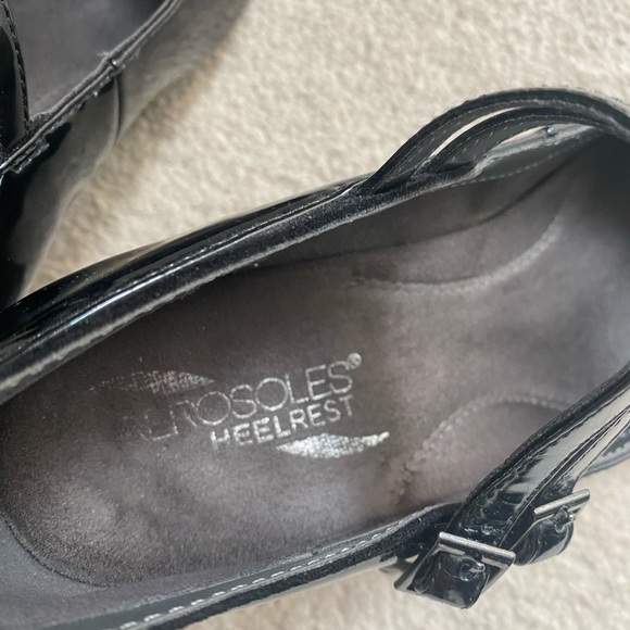 Aerosoles Heelrest Black Patin Leather Womens Mary Jane Shoes Size 8 - Picture 2 of 5